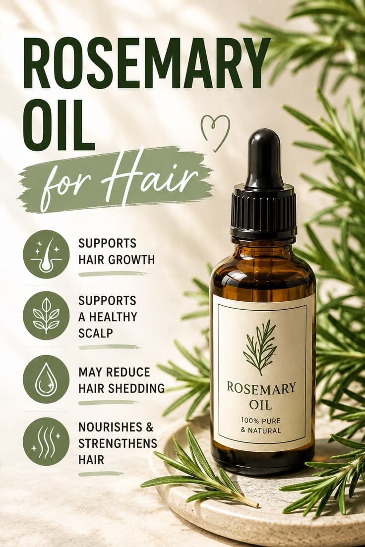 Rosemary Hair Care Essential Oil  Premium Scalp & Hair Nourishing Treatment