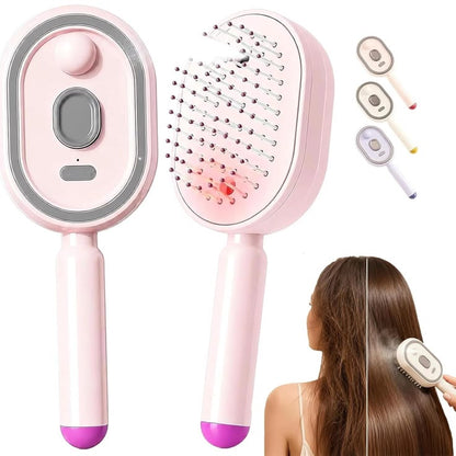 Electric Nano Mist Retractable Air Cushion Hair Brush
